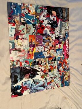 Harley Quinn Comic Collage Print